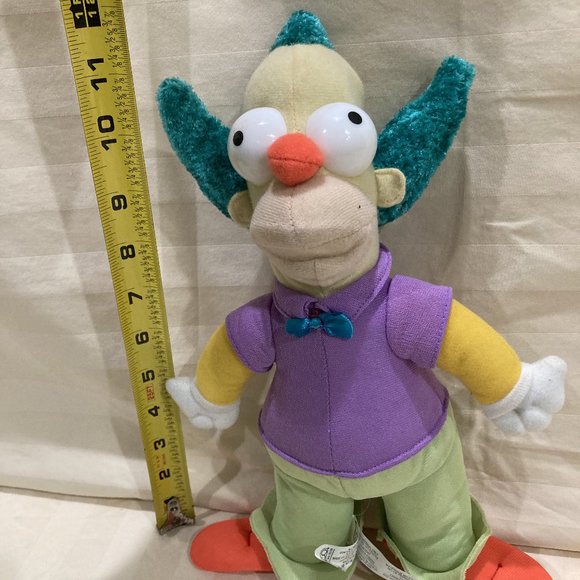 The Simpsons Krusty The Clown 12" Plush Toy 2005 - Picture 5 of 6
